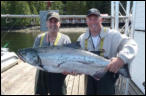 ein King Salmon aus dem Rivers Inlet